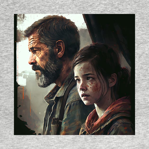 Colourful illustration of last of us by KOTYA